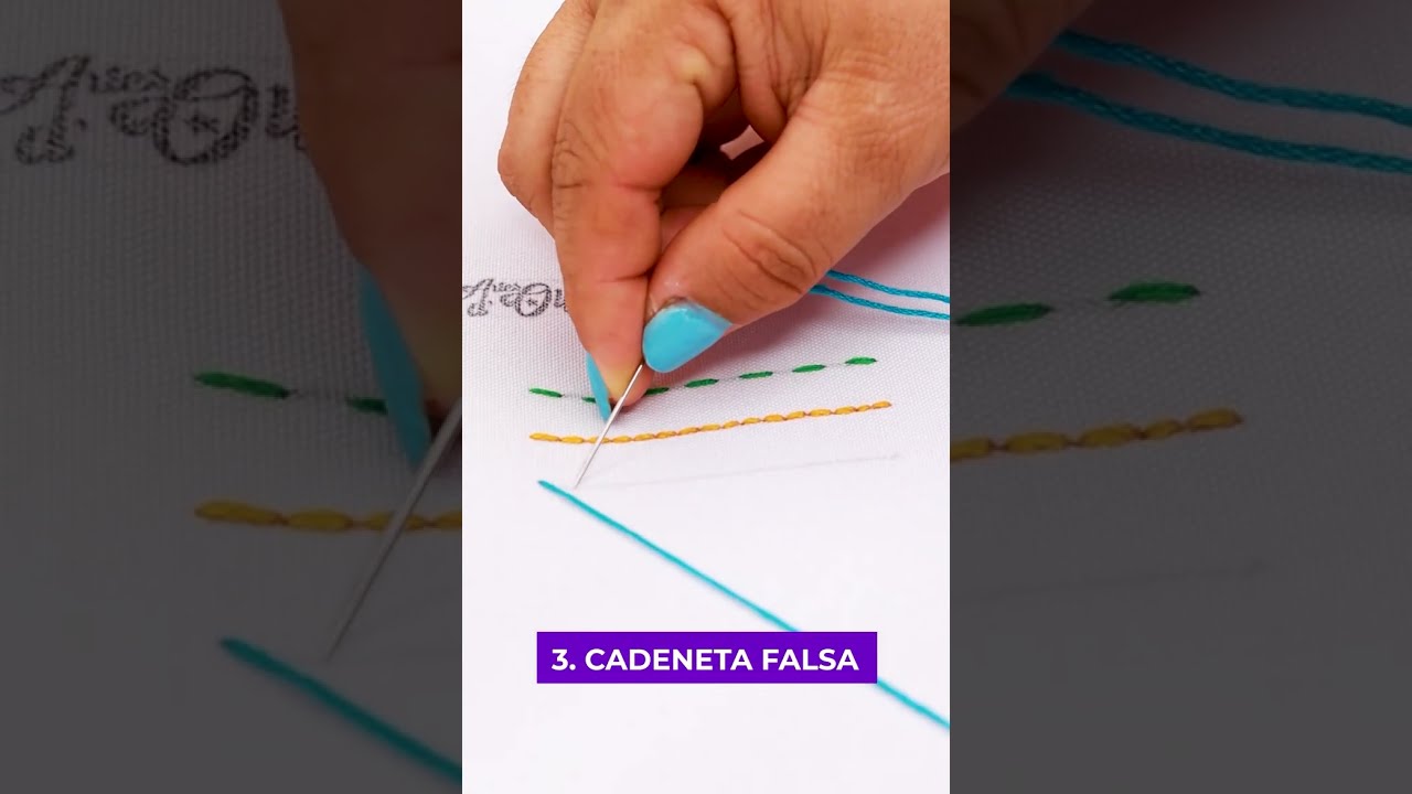 3 Puntadas B&aacute;sicas de Bordado a Mano