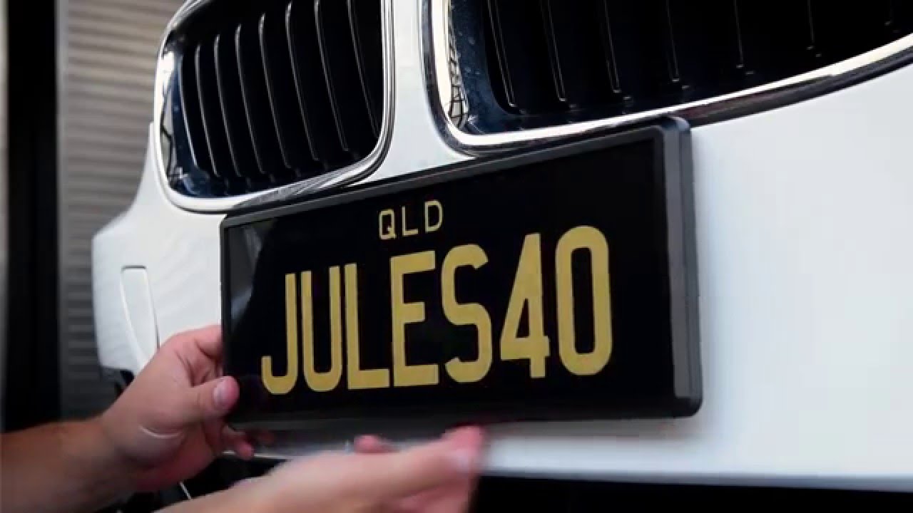 Personalised Plates Queensland: How to attach Prestige Plates