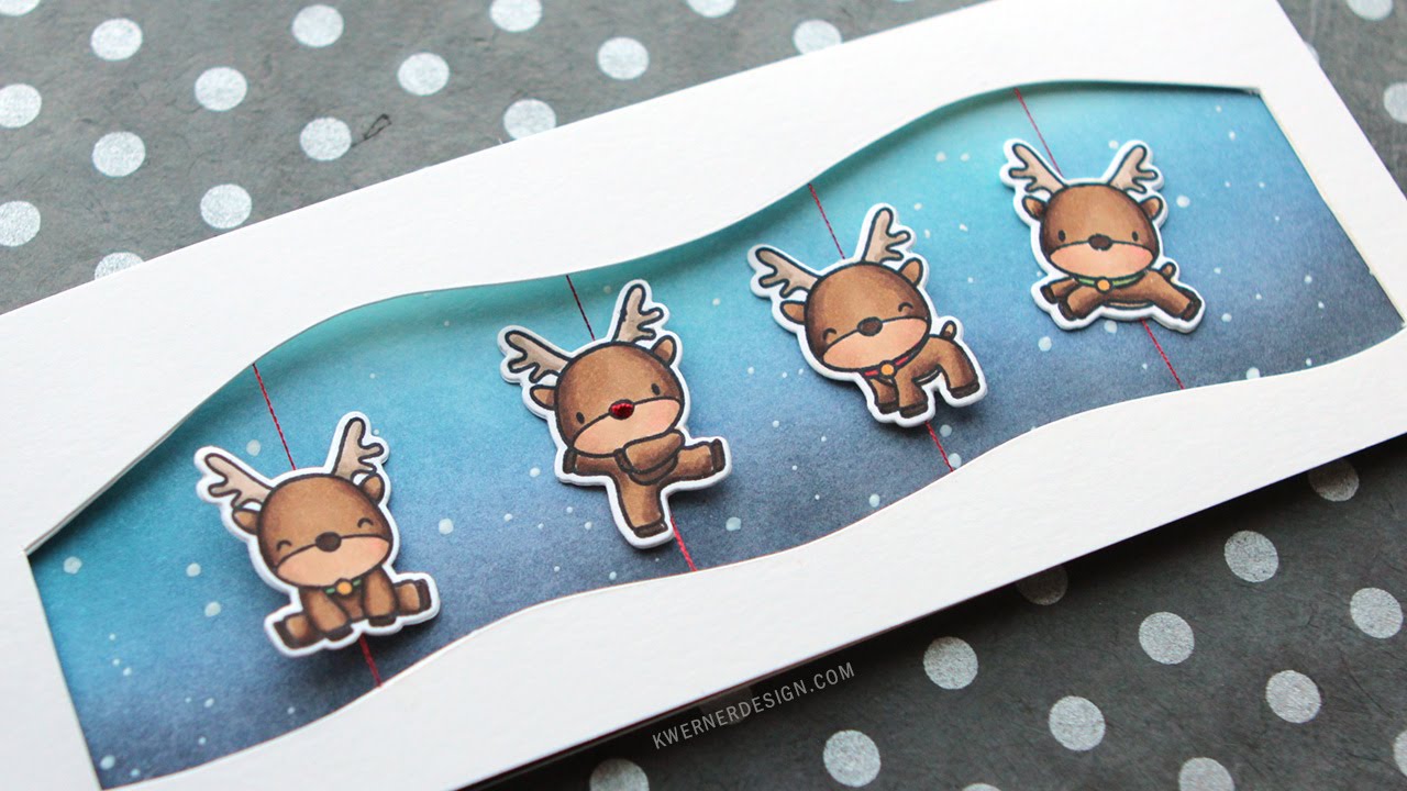 Reindeer Spinner Card (feat. Mama Elephant stamps)