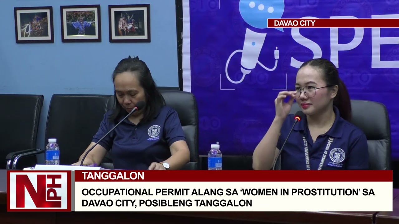 OCCUPATIONAL PERMIT ALANG SA 'WOMEN IN PROSTITUTION' SA DAVAO CITY, POSIBLENG TANGGALON