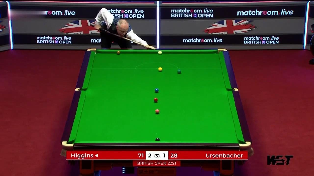乌森巴赫斯诺克未果遭希金斯反做告负  2021 英国公开赛 | Usenbach's crazy snooker failed to be defeated by Higgins