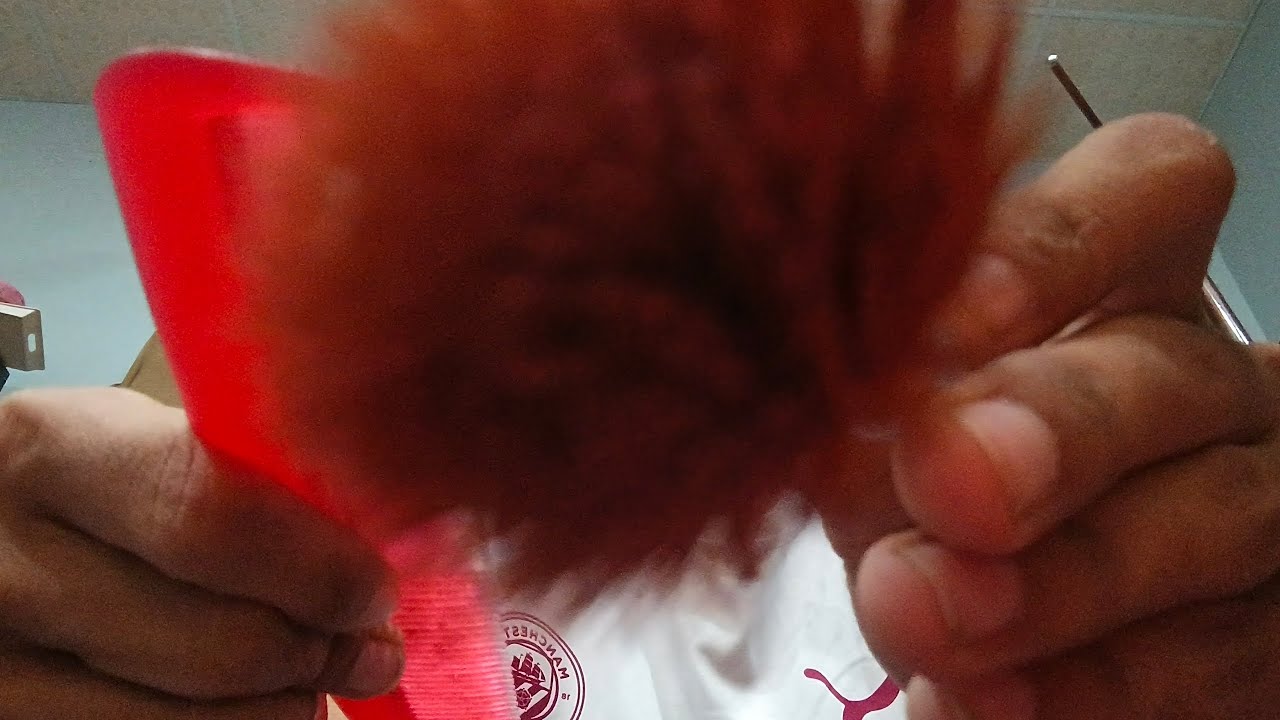 Brushing+comb asmr on camera lens tapping 🖌️