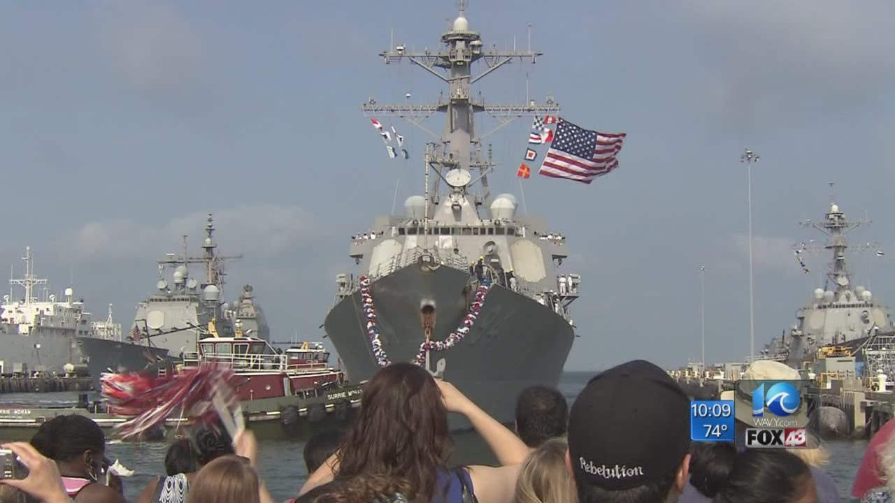 Navy says Iranian boats harassed Norfolk based ship