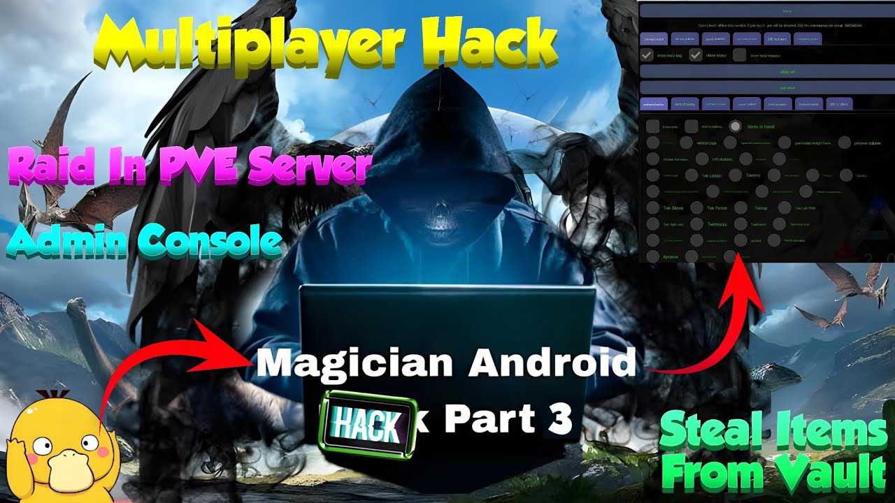 Ark Mobile: How to use Magician Multiplayer | Steal items from Vaults in PVE 😲 | ArkBit Gaming