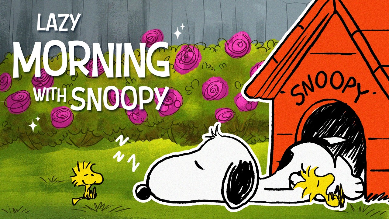 Lazy Morning Jazz with Snoopy ☀️🌹🎷| Relaxing Jazz Playlist Vibes to Relax and Chill