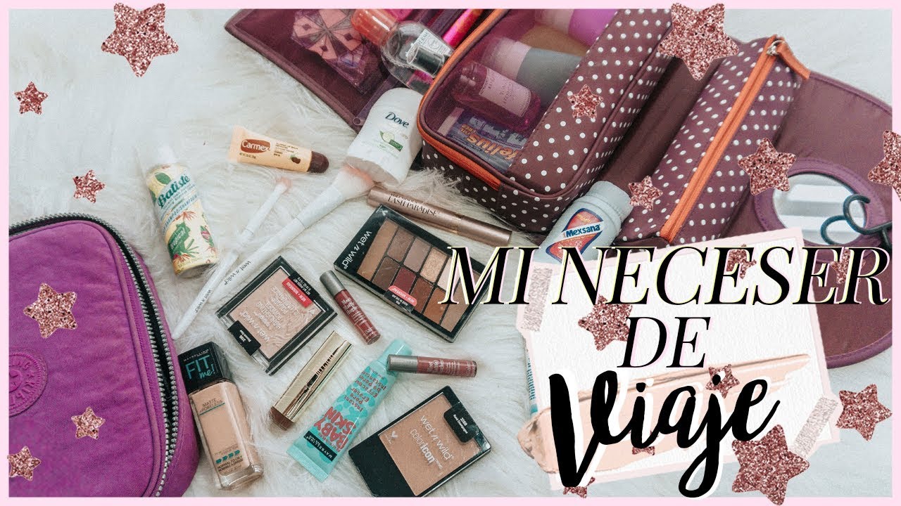 ¿Qué llevo en mi neceser de viaje?  ♡  | Maquillaje y aseo personal | Nati Aristi