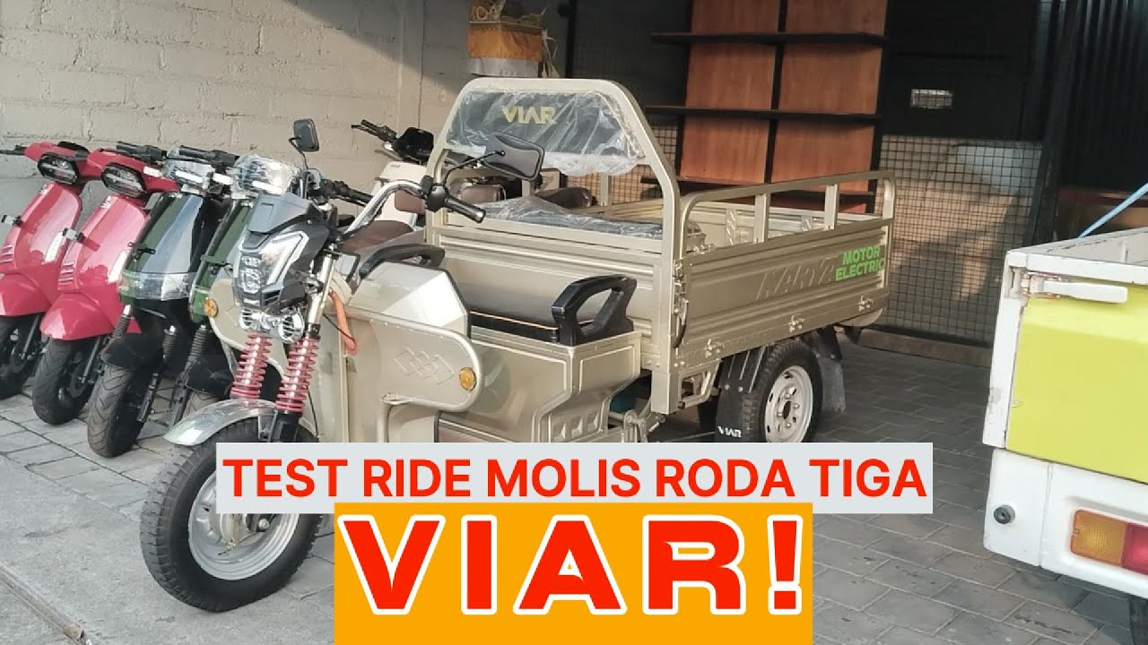 TEST RIDE Sepeda Listrik Gerobak VIAR Roda 3 di SR Electric
