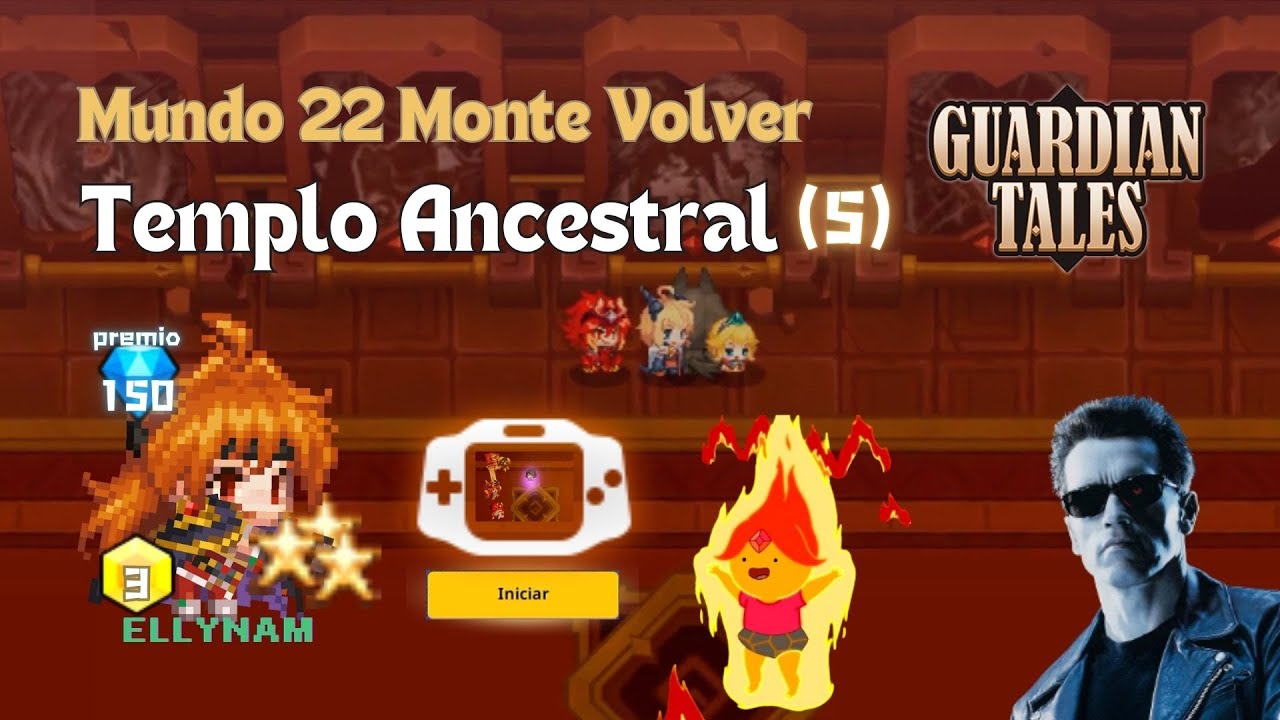 Guardian Tales - Narrado el mural ESP 🎞️ World 22-5 🌋Aldea Elemental【★】100% #GuardianTalesS3 #ガデテル