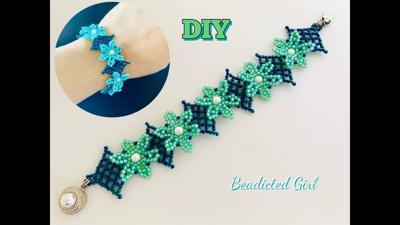 Cobeads.com || Flower show Bracelet || DIY Beaded Bracelet || Huichol beaded bracelet