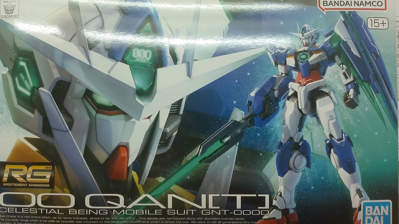 เริ่มต้นปี เปิดกล่องRG Gundam OO Qam[T] ราคาย่อมเยามาหน่อย 700นิดๆ