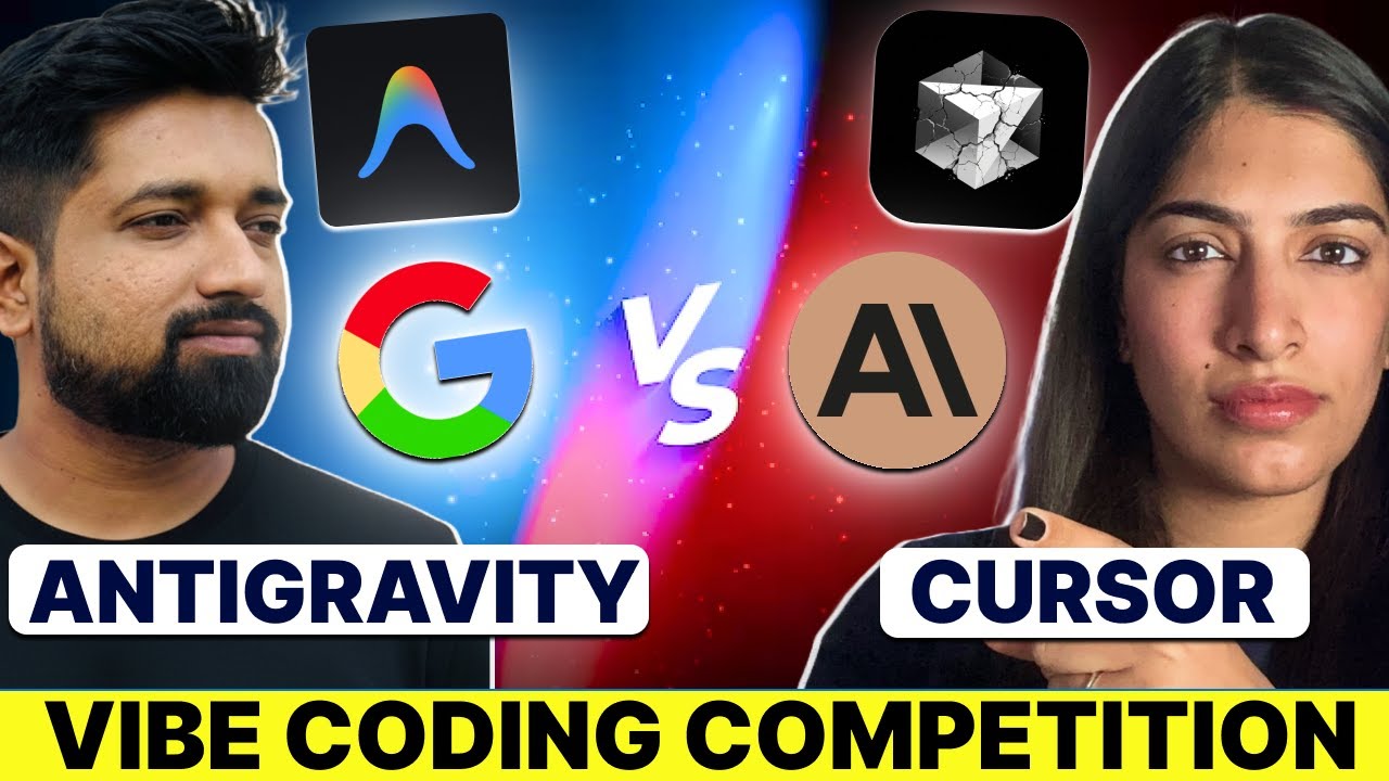 AntiGravity против Cursor &mdash; соревнование по кодированию Vibe | Тот же продукт, та же подсказка! Ч...