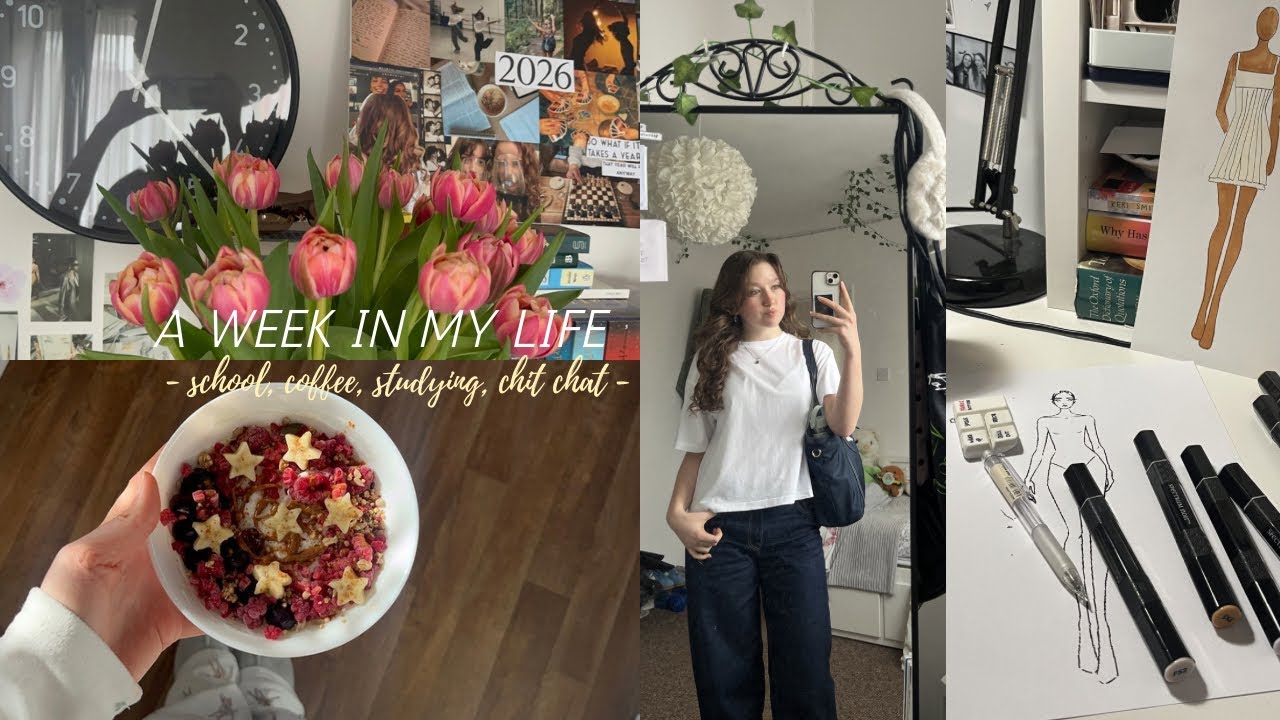 a week in my life  | school, coffee, studying, chit chat