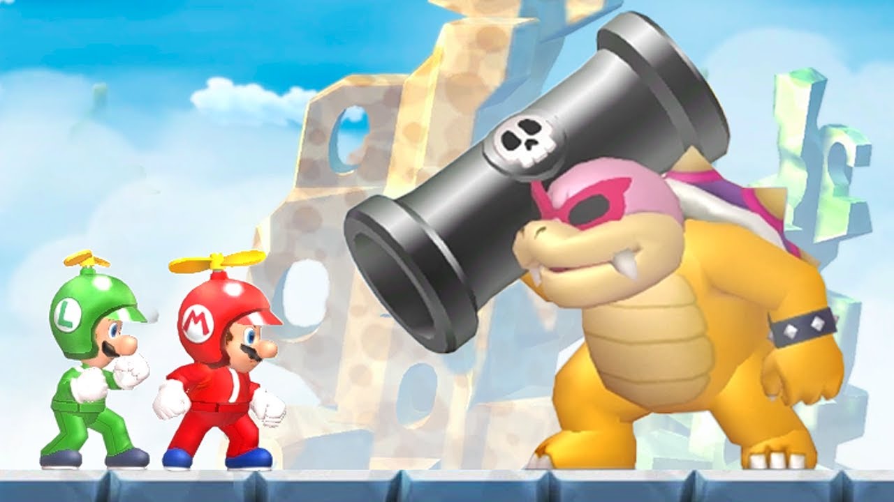 New Super Mario Bros U Co-Op Walkthrough - World 6 - Rock-Candy Mines (2 Player)