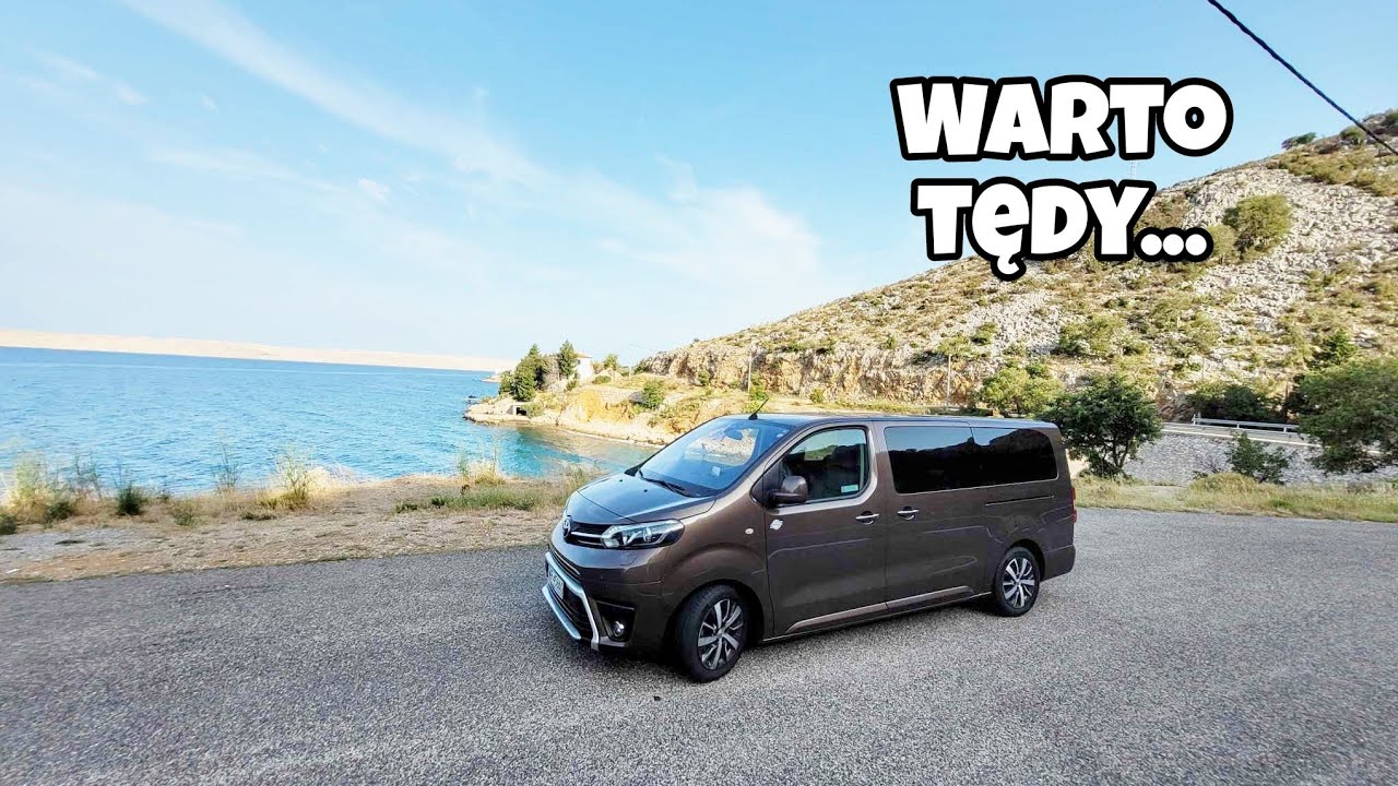 Podziwiamy widoki Magistrala Adriatycka Chorwacja Senj Toyota proace verso