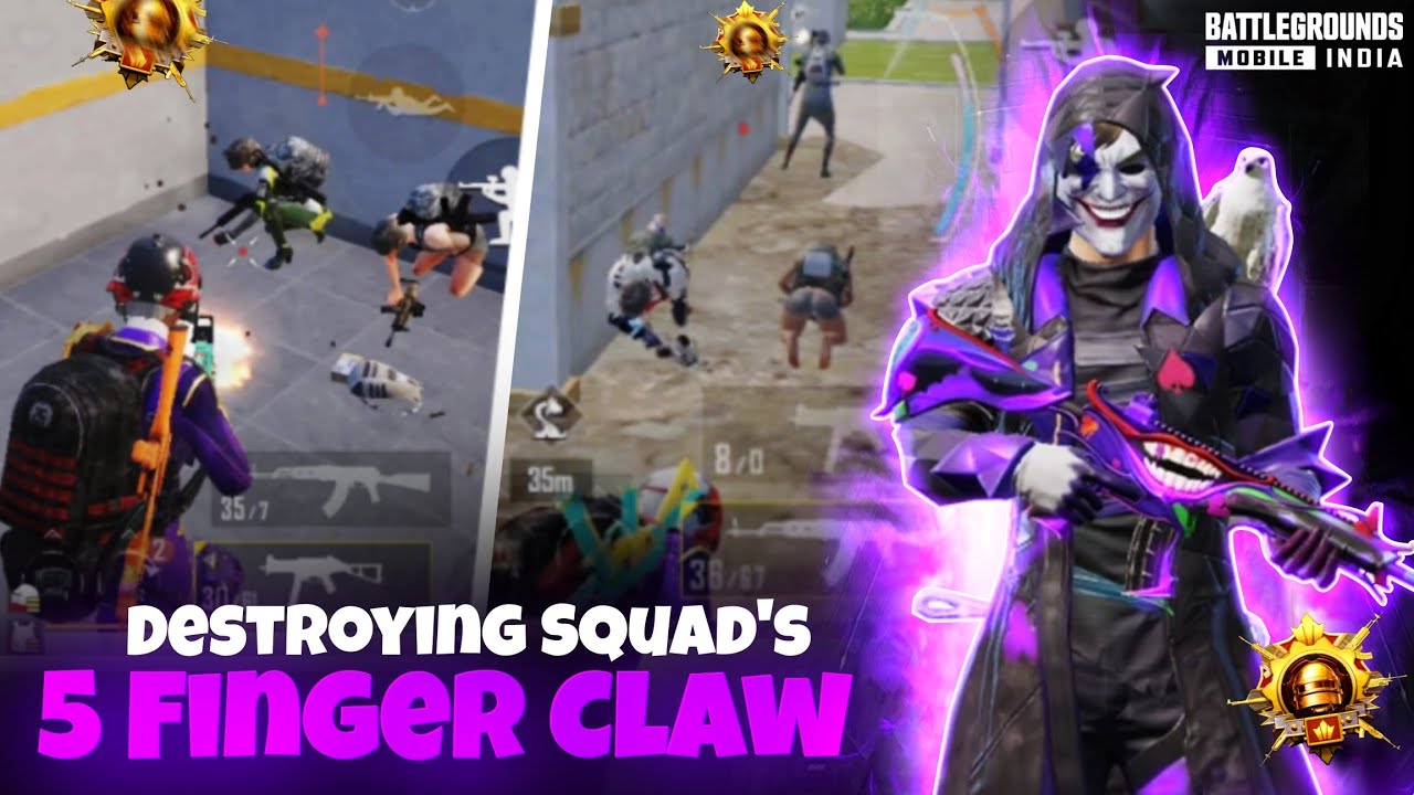 Best 5 FINGERS Claw settings for 1v4 Clutches. Intense Solo Vs Squad clutches. 4 finger claw code