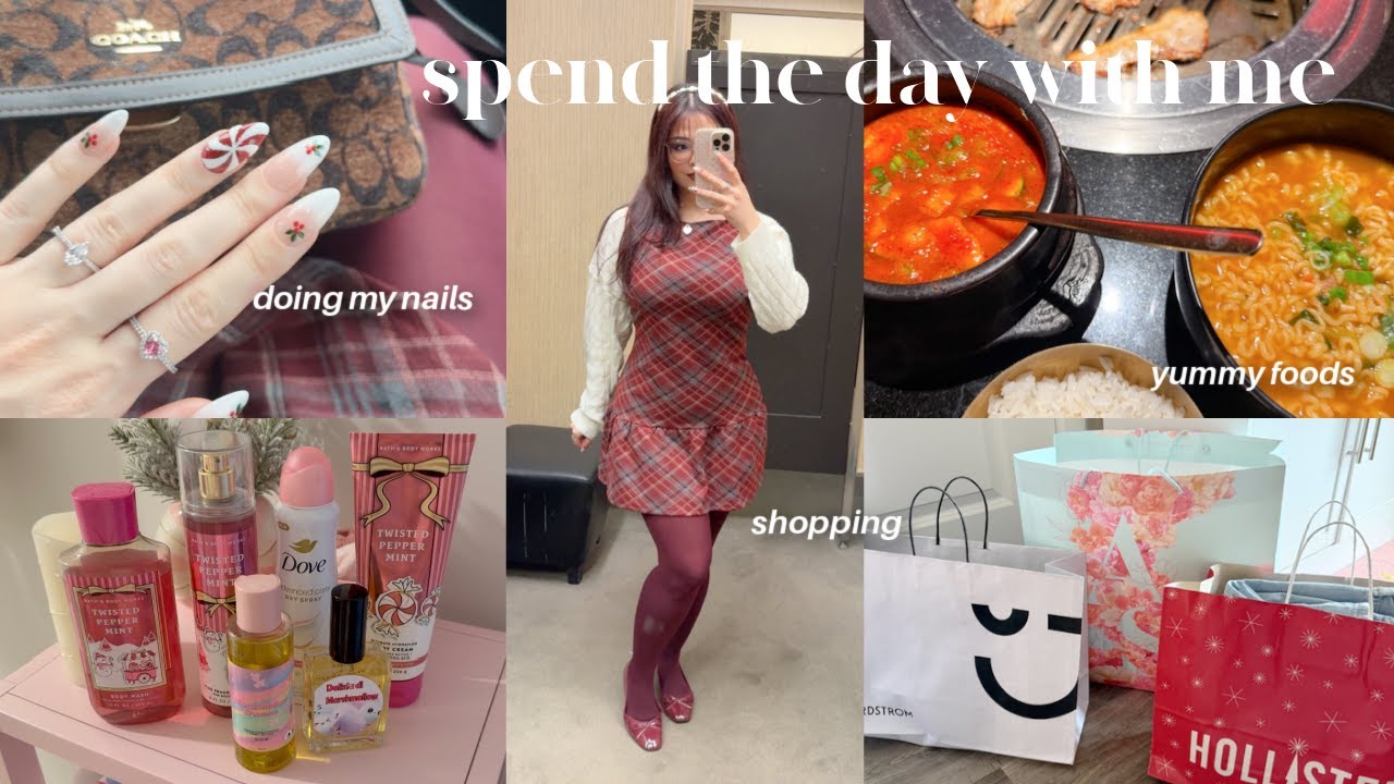 ASMR Spend The Day With Me ♡ | Shopping, Yummy Foods & More 🎄