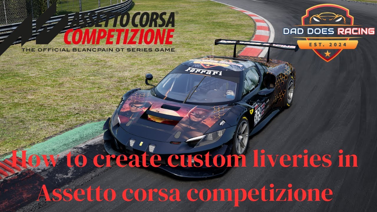Create custom liveries in acc using gimp
