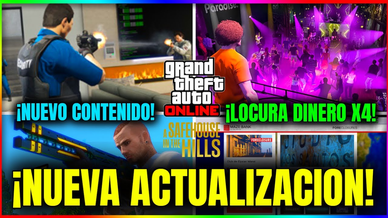 NUEVA ACTUALIZACION en GTA5 Online! NUEVO CONTENIDO! LOCURA DINERO X4! DESCUENTOS y MUCHO MÁS!