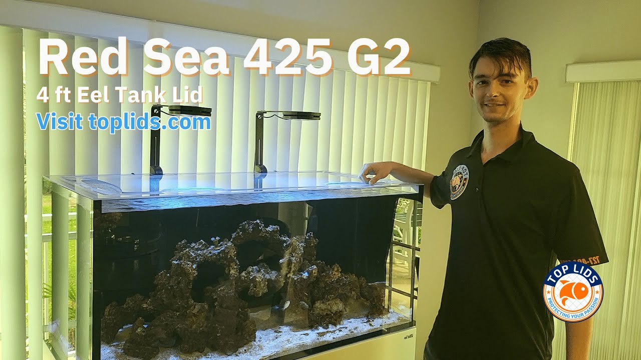 Aquarium Lid for an Eel = Red Sea 425 XL Top Lid