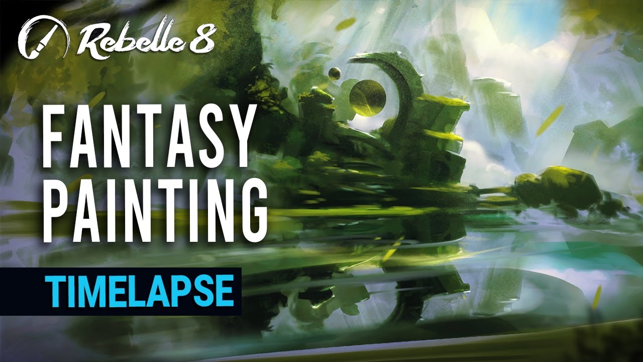 Rebelle 8 Pro - Fantasy Landscape with Digital Watercolor - Orvale Rest