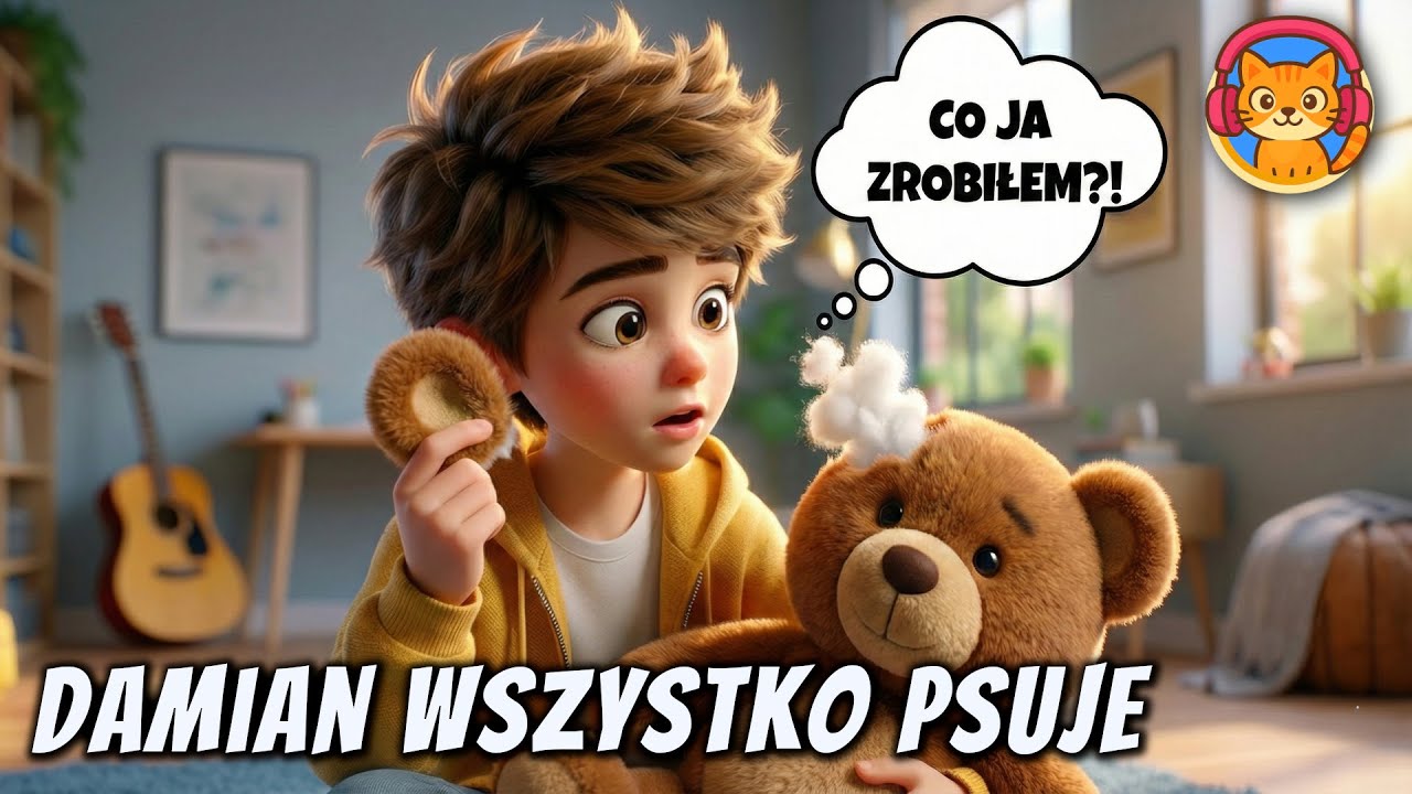 🧩🙈Damian, Który Wszystko Psuł - Bajka do słuchania na dobranoc - Audiobook na dobranoc🎧