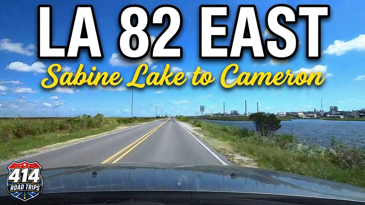 Sabine Lake to Cameron, Louisiana Highway 82 East