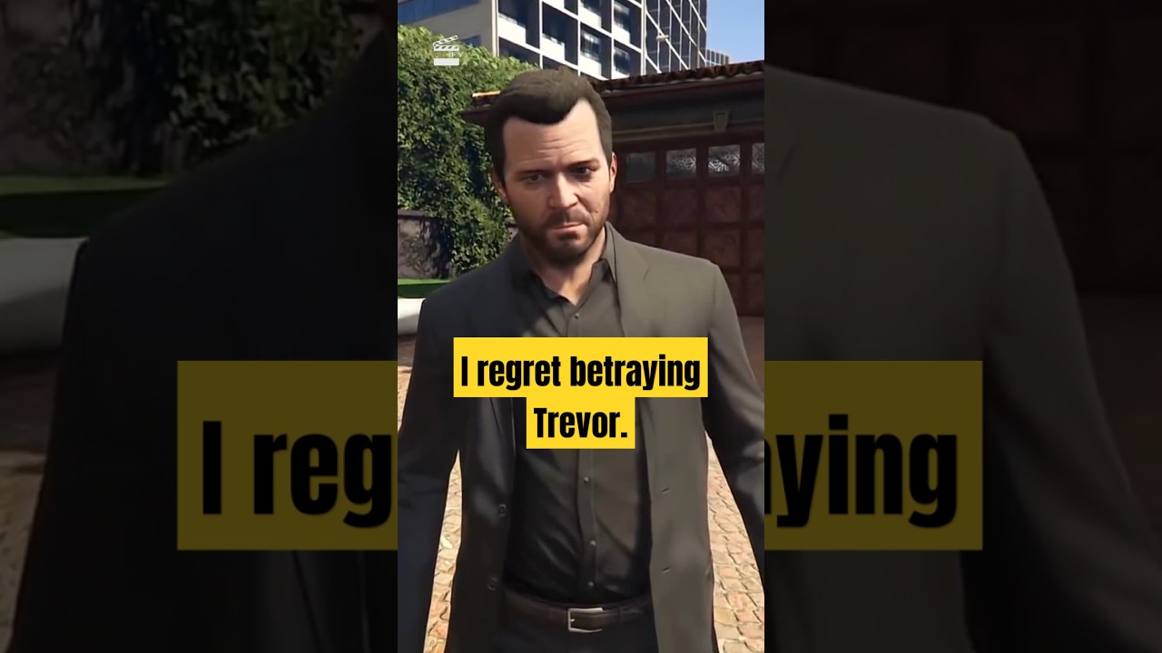 Michael regrets after killing Trevor in GTA V 💔