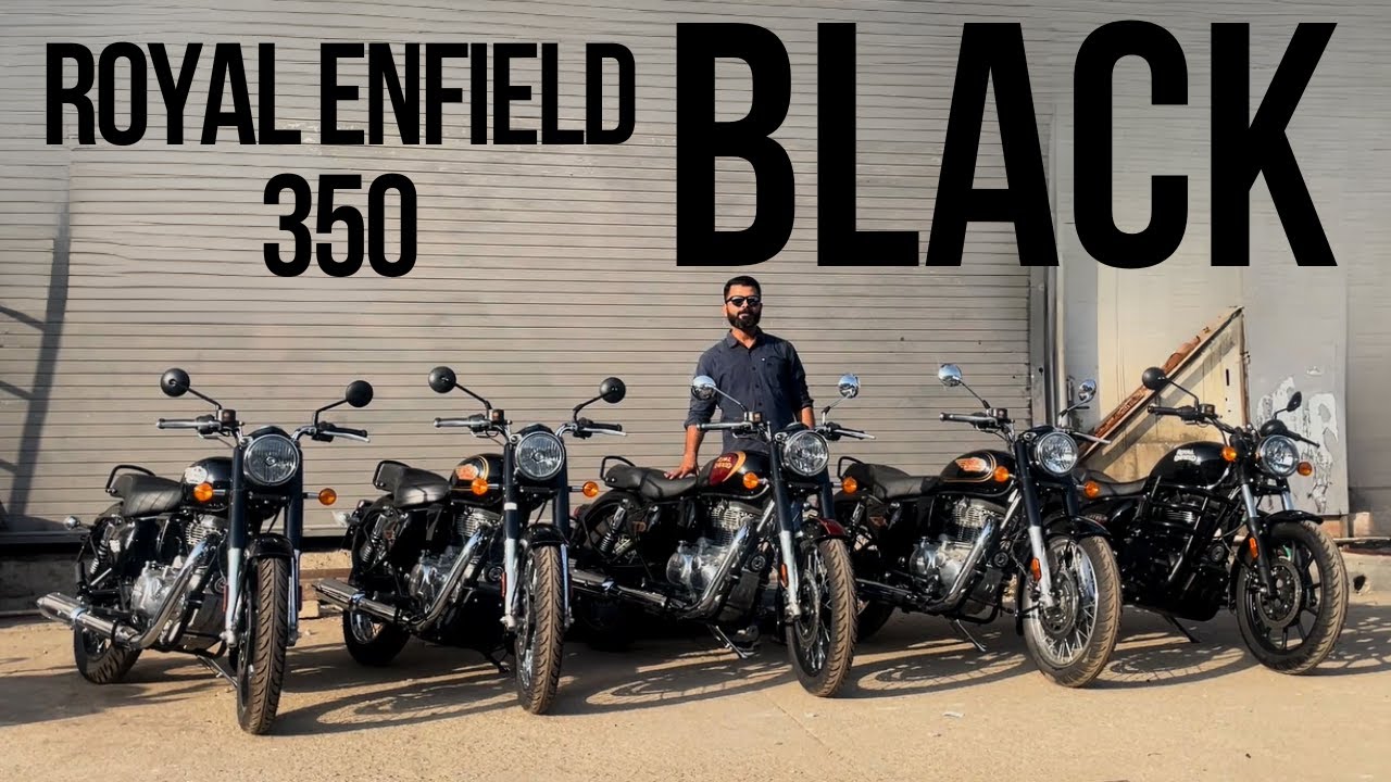 Royal Enfield 350 All Black Comparison | Bullet 350 | Classic 350 | Meteor 350 | Motorxone