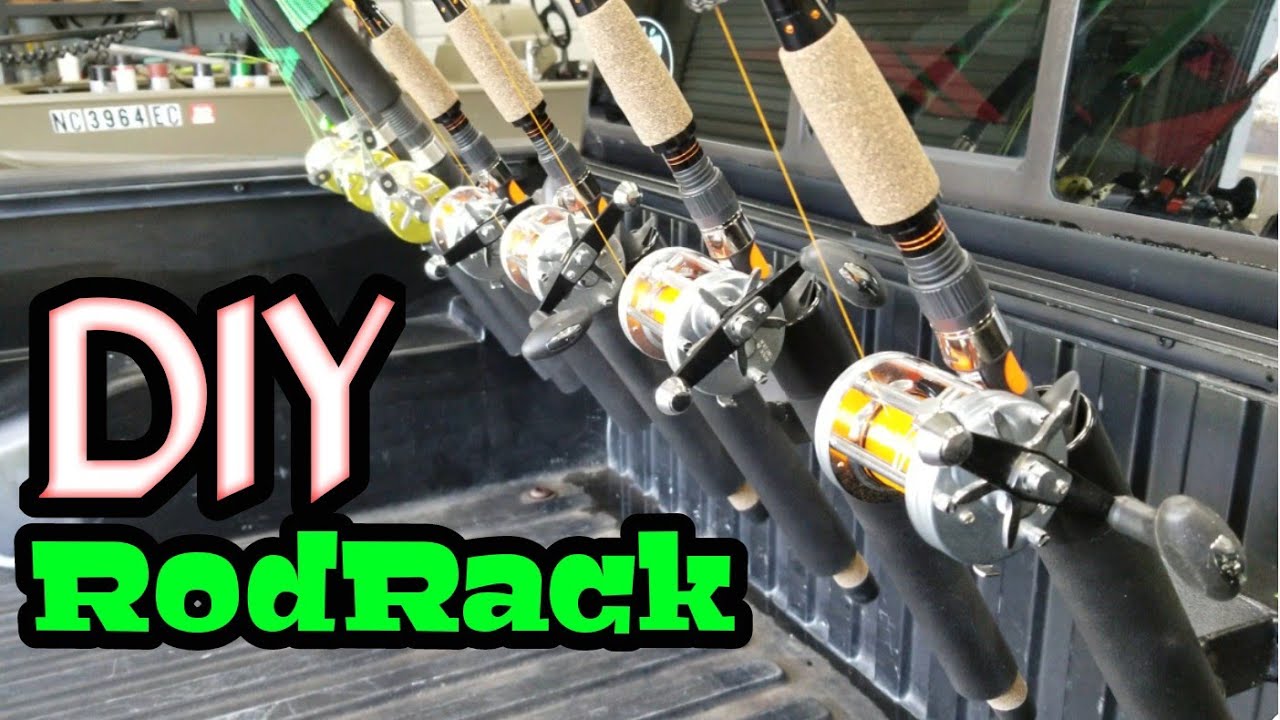 DIY Fishing pole holder (Truck bed)