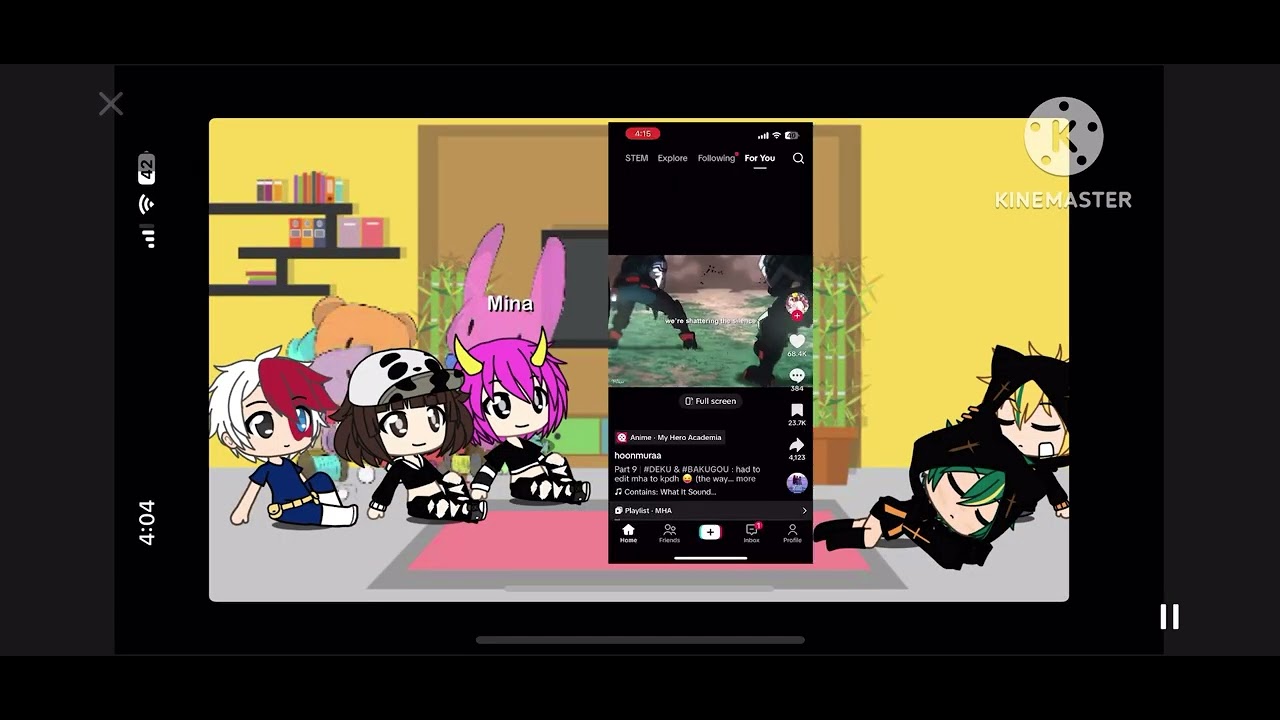 Some of class 1-A react to bakudeku