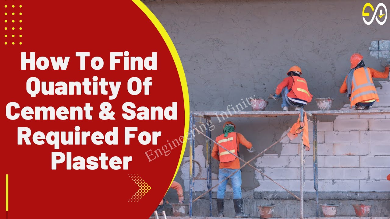 How To Find Quantity Of Cement & Sand Required For Plaster | Plaster Material Quantity