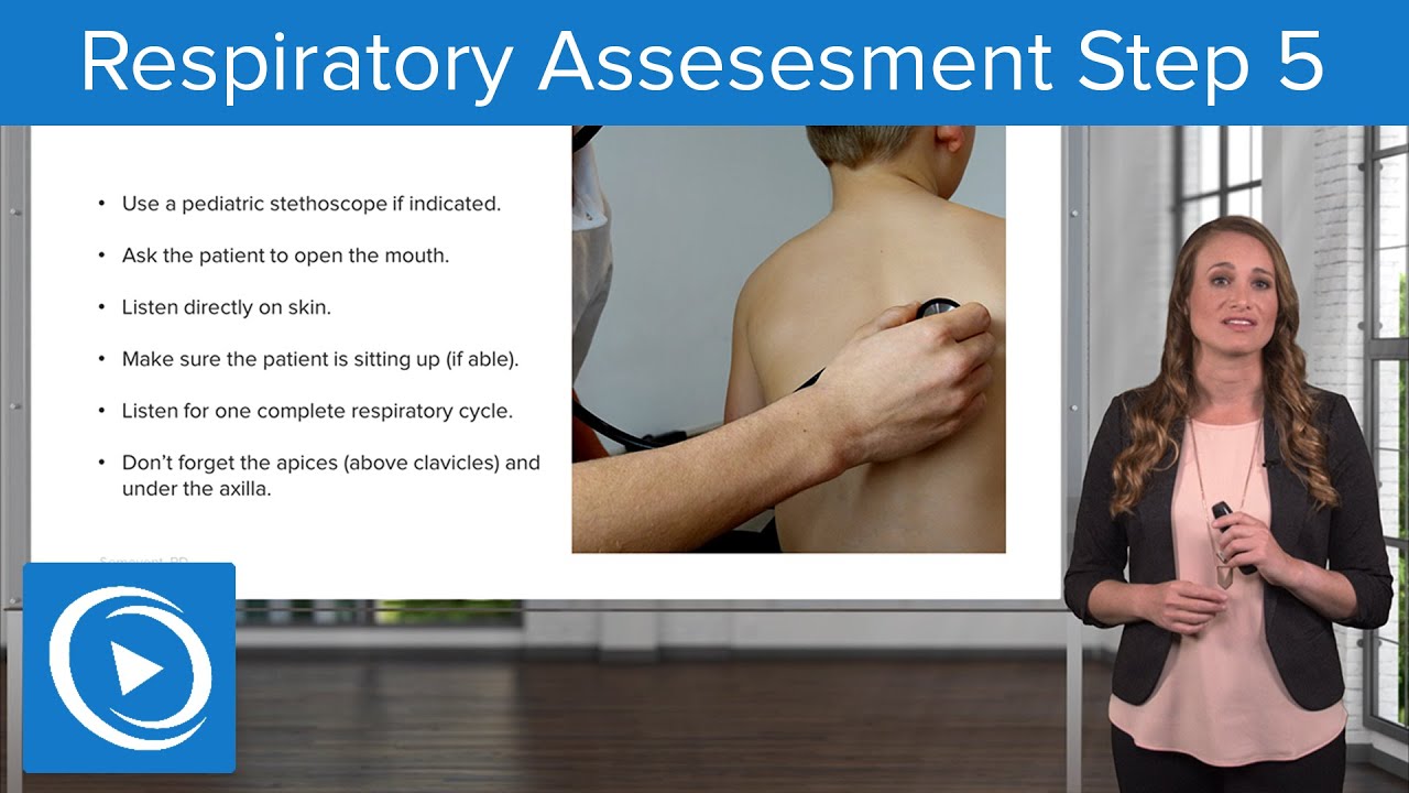 Pediatric Respiratory Assessment Step 5  – Pediatric Nursing | Lecturio Nursing
