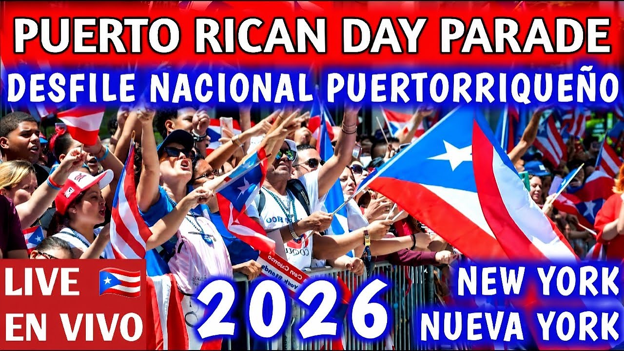 🇵🇷 National Puerto Rican Day Parade NYC LIVE 🇵🇷 Desfile Nacional Puertorrique&ntilde;o N. York EN VIVO