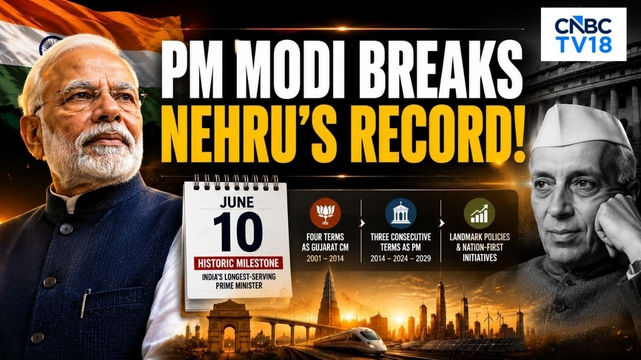 PM Modi Becomes India's Longest-Serving PM On June 10 | Breaking Nehru's Record | PM Modi's Policies