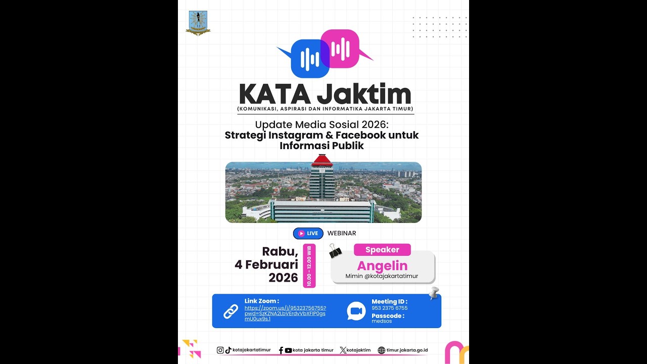 Webinar KATA: Update Media Sosial 2026: Strategi Instagram & Facebook Untuk Informasi Publik