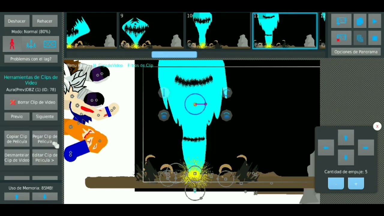 RaeyAnim - Speed Animation Goku VS Moro - Stick Nodes