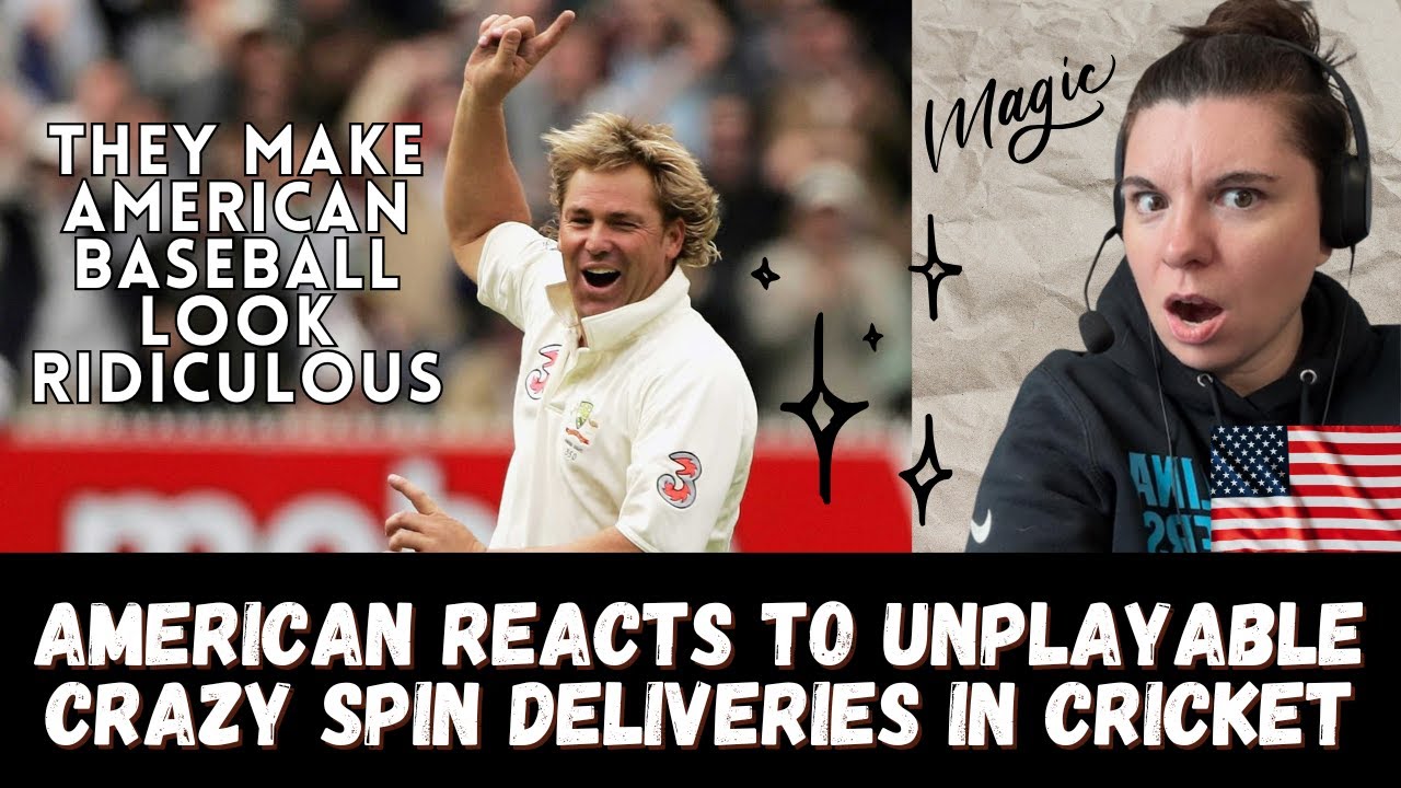 Cricket makes Baseball seem silly! American Reacts to Unplayable Crazy Spin Deliveries In Cricket