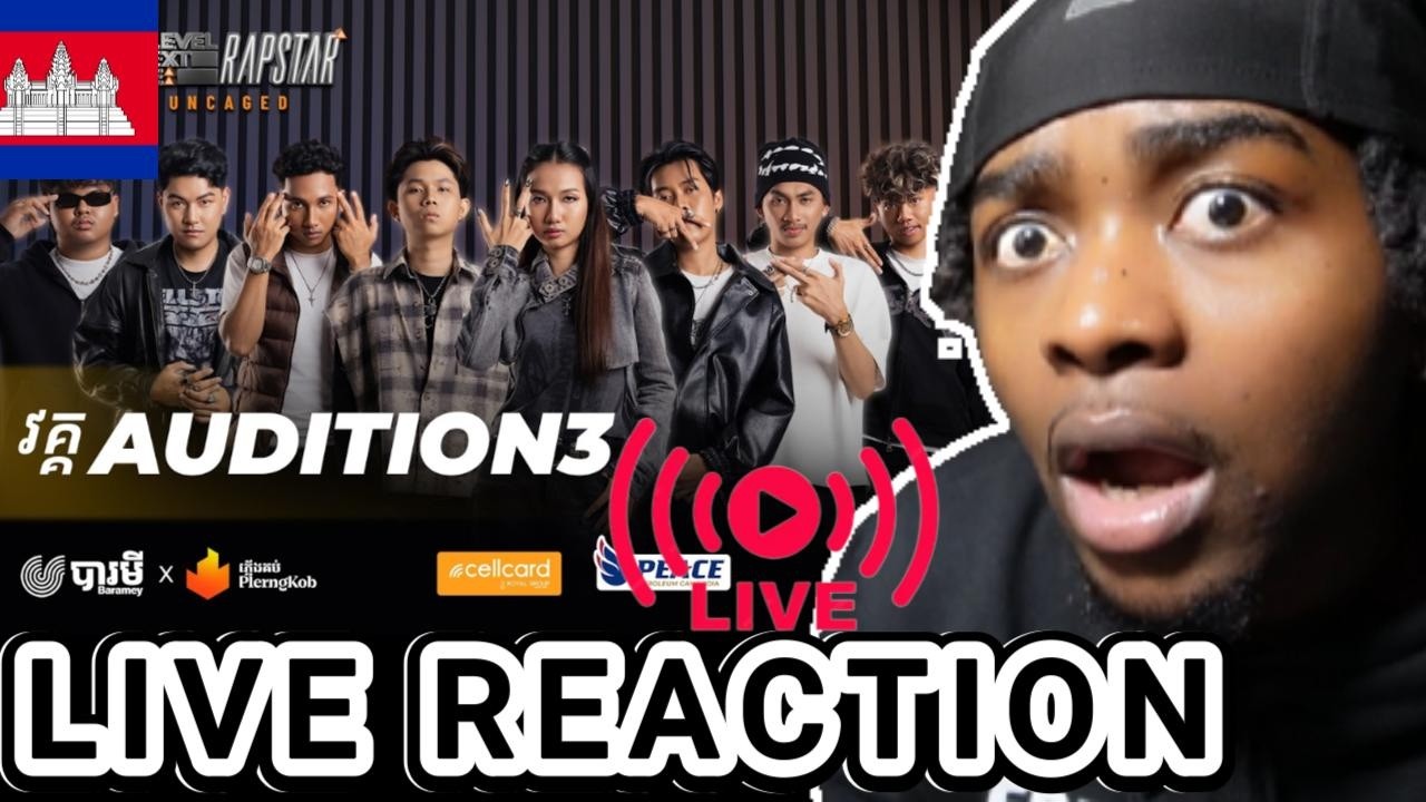 🇰🇭THE NEXT LEVEL: RAPSTAR | AUDITION ROUND | EPISODE 3 | ចាប់ផ្តើមហើយ! (LIVE REACTION!!)