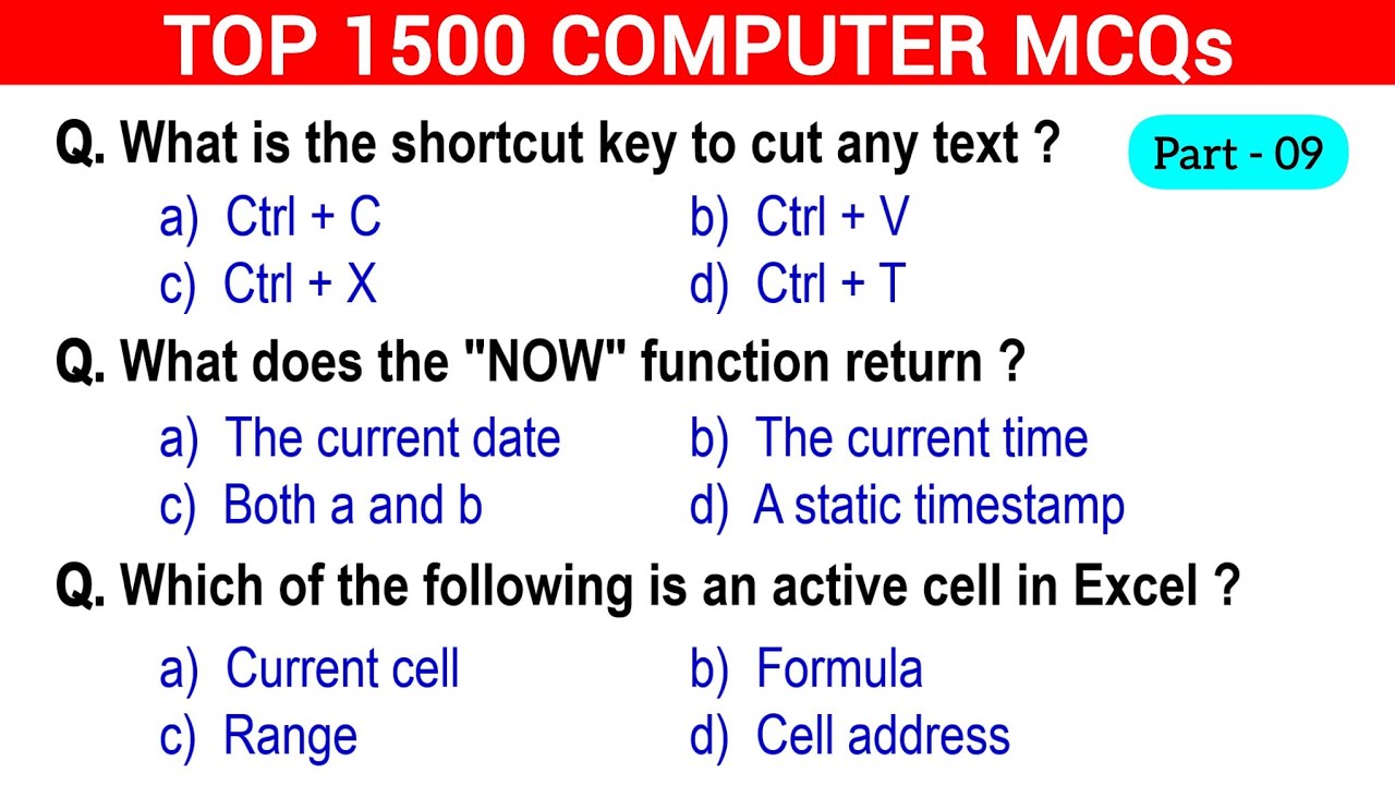 🔥1500 Computer Fundamentals MCQs &ndash; Part 9 | Crack Any Exam Easily! 