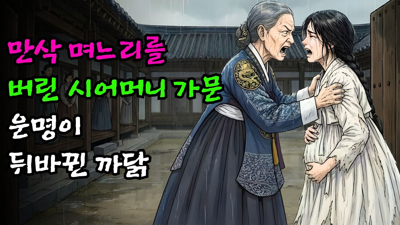 만삭 며느리를 버린 시어머니, 가문의 운명이 뒤바뀐 이유 | 야담 | 민담 | 설화 | 고전 | 옛날이야기 |야사