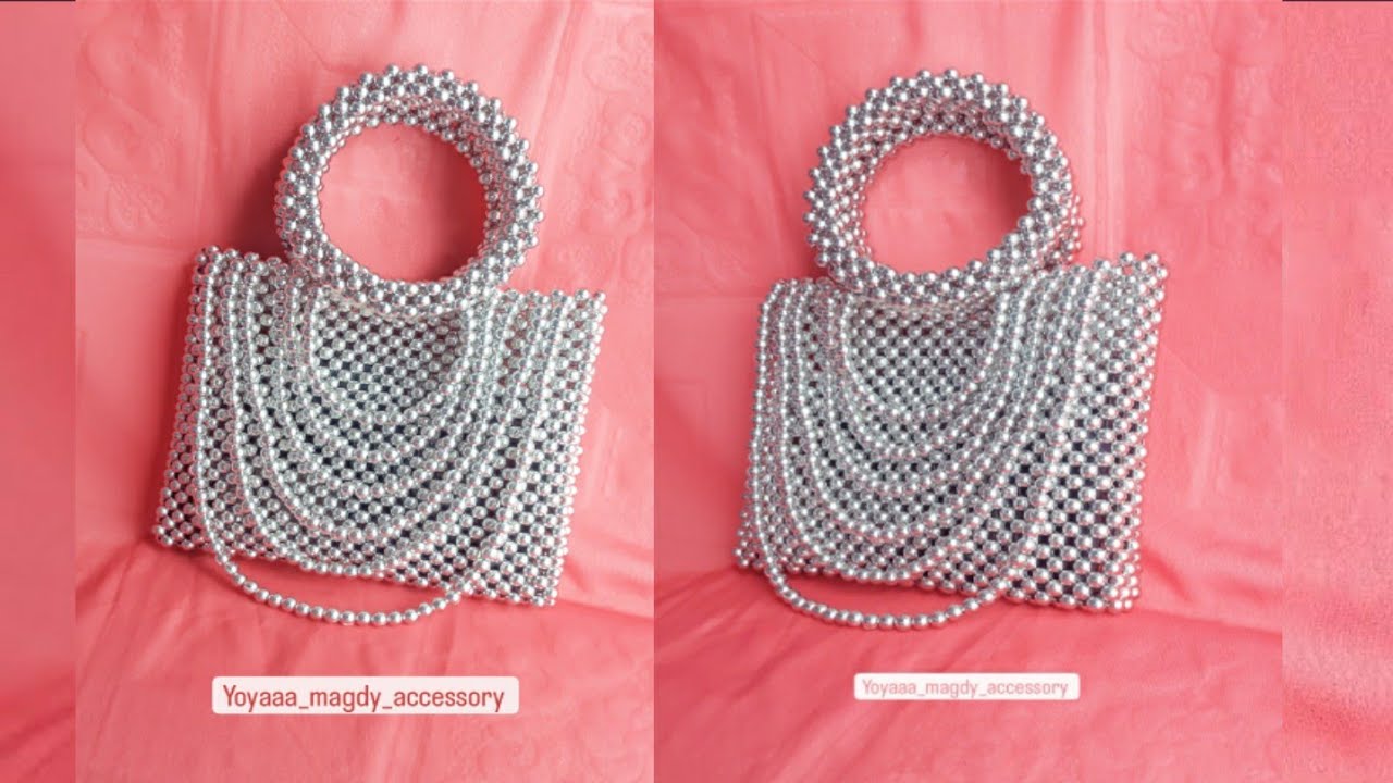 شنطة من الخرز CCB طريقة عمل شنطة خرز بتصميم مختلف 💞 beaded bag new design 
