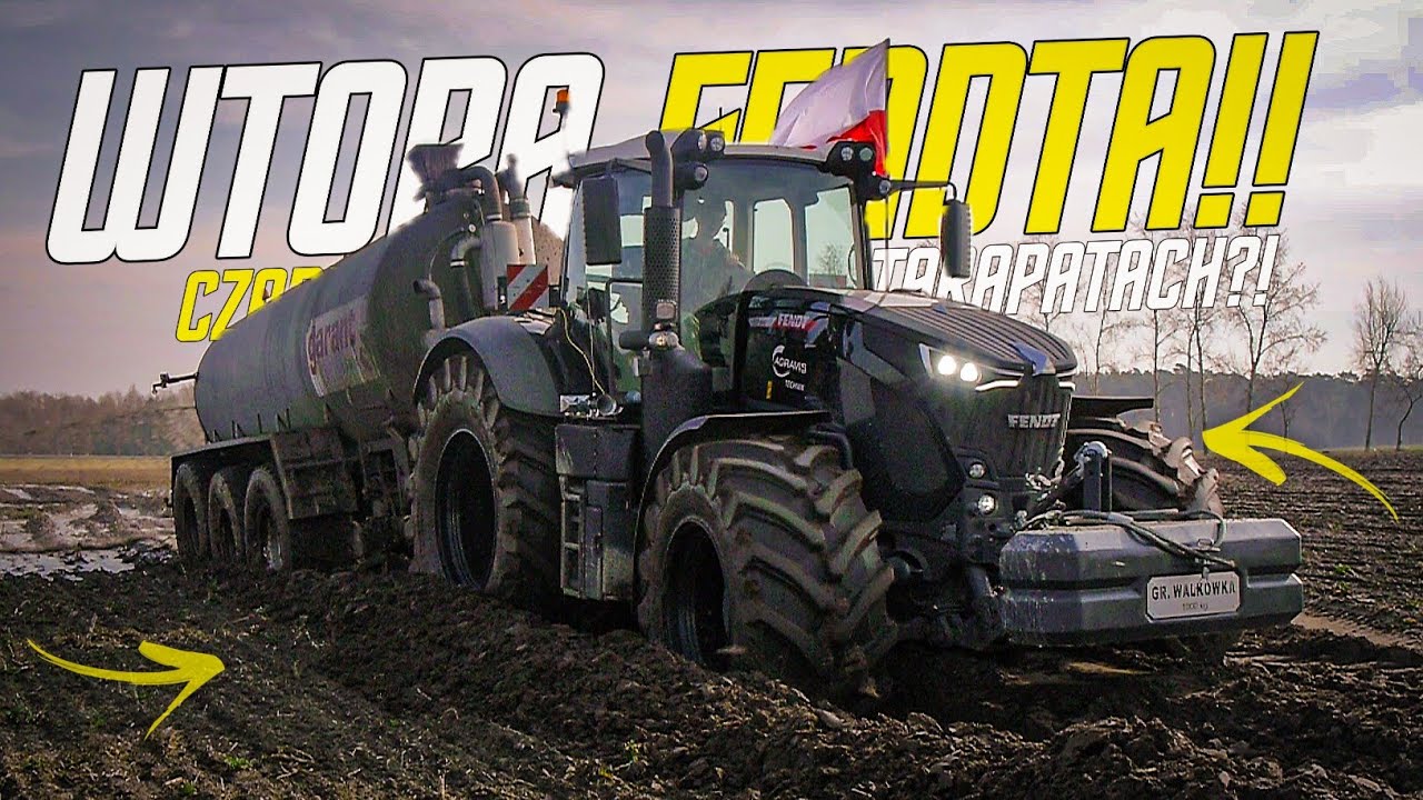 Utopiony Fendt Black?! ✓ Extremalne warunki ☆ Gnojowica 2024 ✓ Fendt 930 & Garant ☆ Jeleń vs Bauer