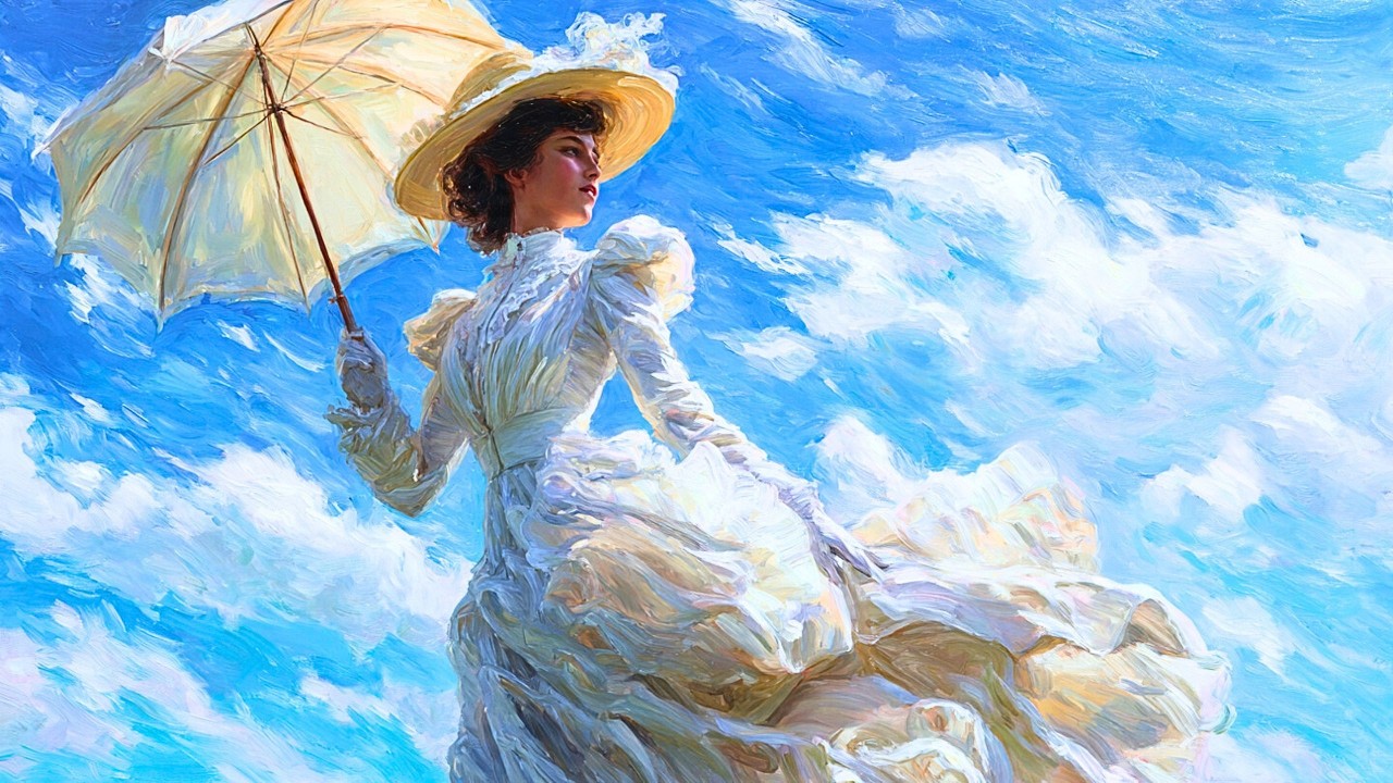 Toile Vivante | Claude Monet | Un instant poétique à l’intérieur de La Femme à l’ombrelle | 4K