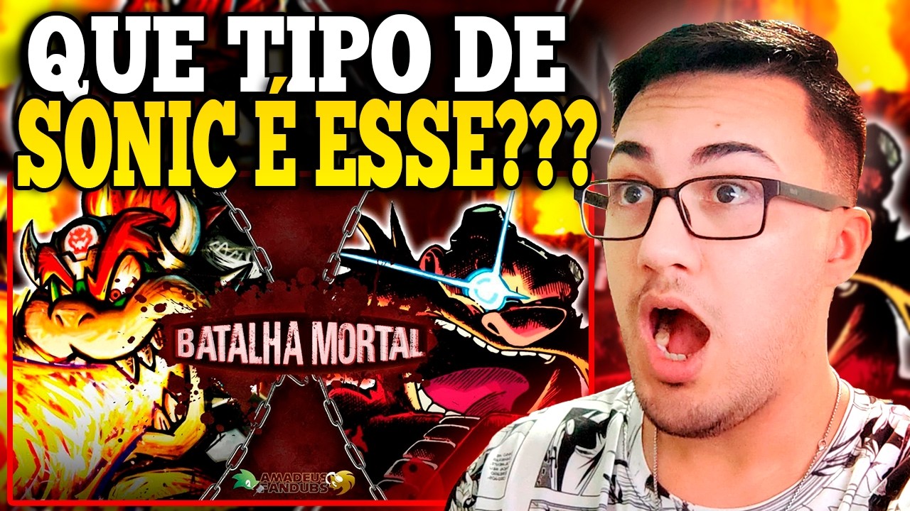 REACT Bowser VS Eggman | DUBLADO | BATALHA MORTAL (Mario VS Sonic)