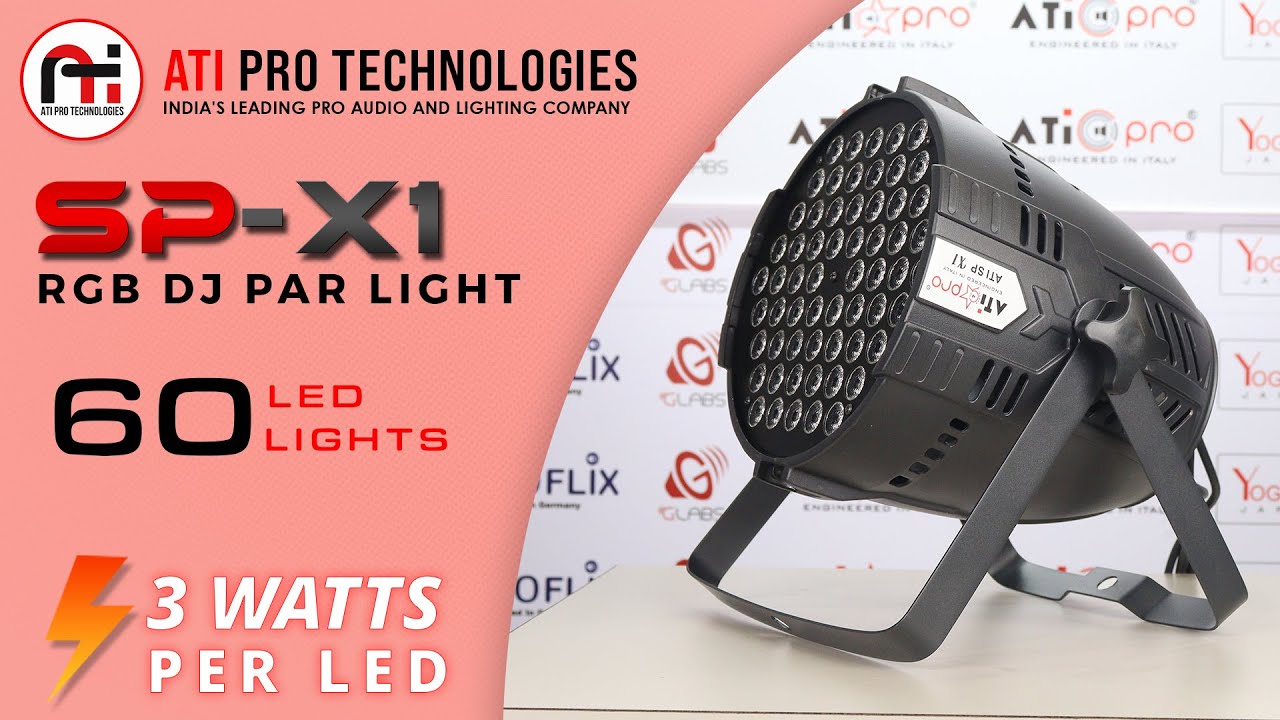 SPX1 RGB DJ Par Light with Dynamic Colors, Ultimate Performance | ATi Pro Technologies