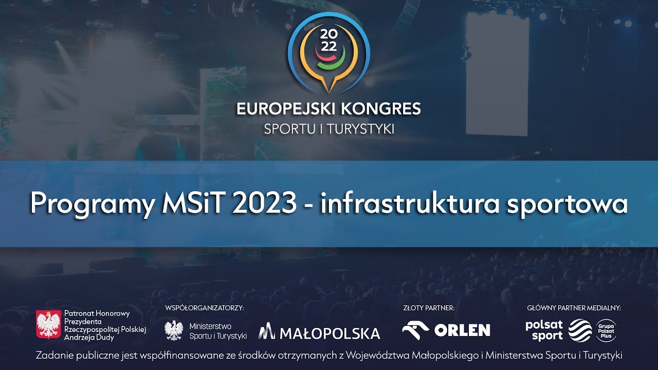 Programy MSiT 2023 - infrastruktura sportowa #EKSiT
