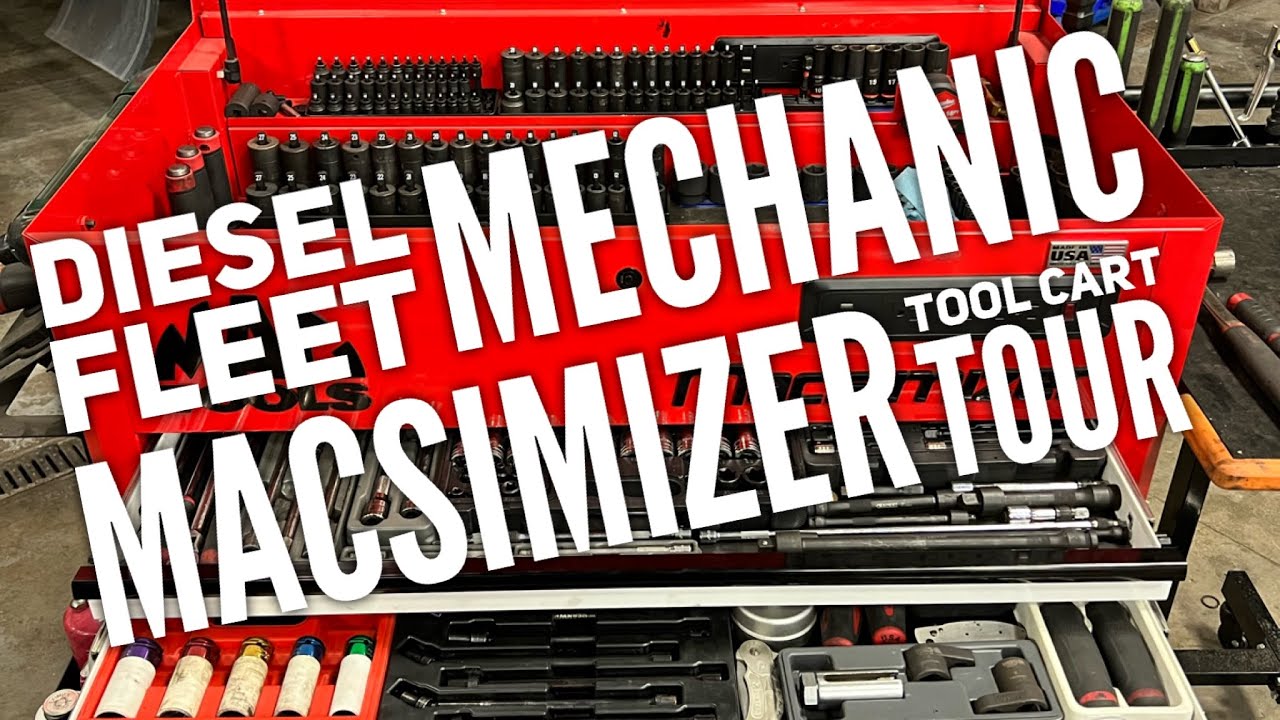 Экскурсия по тележке с инструментами Diesel Fleet Mechanic Macsimizer