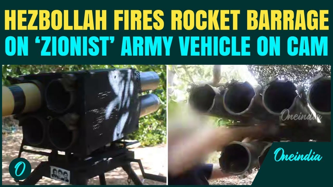 Hezbollah FIRES Rocket Barrage DESTROYING Israel&rsquo;s Army Vehicles in CHILLING Video In Lebanon
