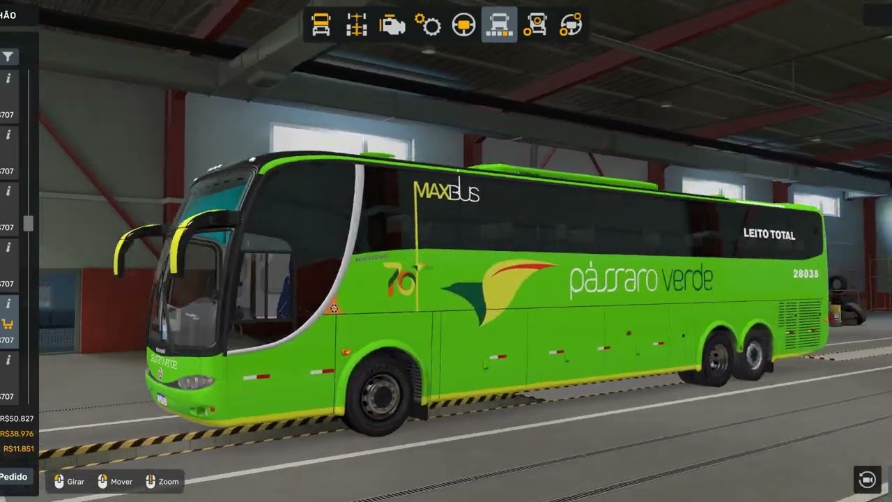 Marcopolo G6 1200 MECEDES BENZ, Euro Truck Simulador 2