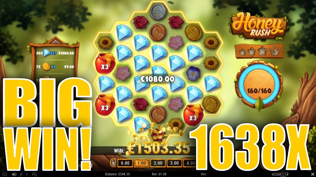 1638X BIG WIN on Honey Rush Slot
